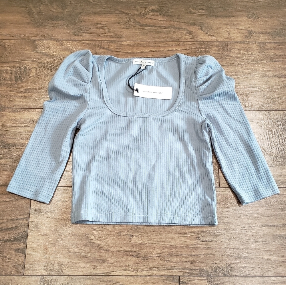 NWT Revolve REBECCA MINKOFF Blue Dorothy Top Size XS